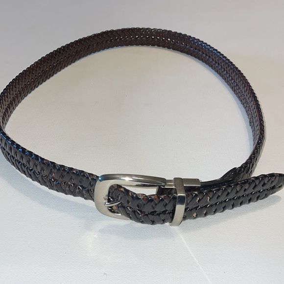 Vintage Men’s Braided Leather Belt - Picture 2 of 9
